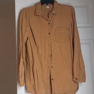 Mustard yellow button up